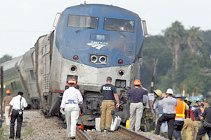 Amtrak Train Slices Car in Half in Jacksonville